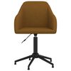 vidaXL Sillas de comedor giratorias 4 unidades terciopelo marrón