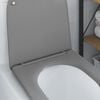 vidaXL Asiento de WC Gris 44 x 36,4 x 3,4 cm Duroplast