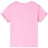 Camiseta infantil de manga corta rosa brillante 104