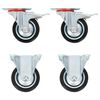 vidaXL Ruedas de transporte 4 unidades 75 mm