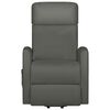 vidaXL Sill&oacute;n elevable cuero sint&eacute;tico gris