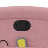 vidaXL Sillón reclinable de masaje elevable terciopelo rosa