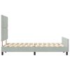 vidaXL Cama tipo Box Spring Gris claro 120 x 190 cm Terciopelo