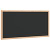 vidaXL Pizarra con marco de madera maciza de pino negra 60x30 cm