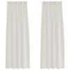 vidaXL Cortina de Voil&eacute; 2 uds. Crema 260 x 140 cm Poli&eacute;ster