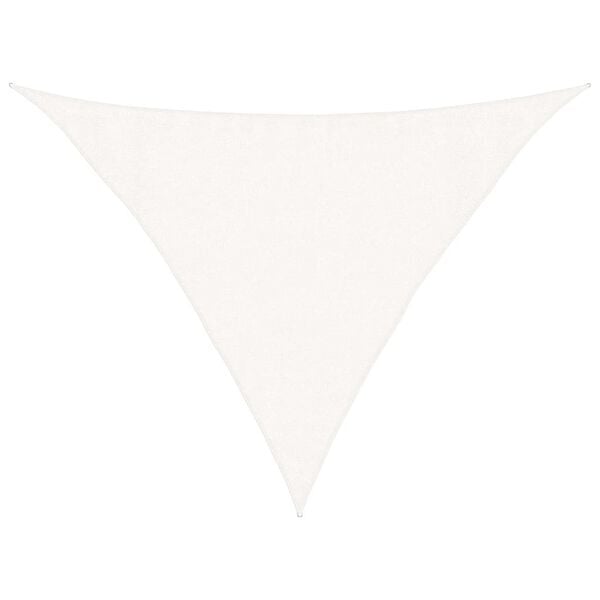 vidaXL Toldo de vela blanco HDPE 160 g/m&sup2; 3,5x3,5x4,9 m