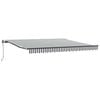 vidaXL Toldo retr&aacute;ctil autom&aacute;tico gris antracita y blanco 400x300 cm