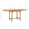 vidaXL Juego de comedor para jard&iacute;n 7 piezas madera maciza teca