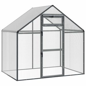 vidaXL Jaula para Aves Gris antracita 181,5 x 112 x 173,5 cm