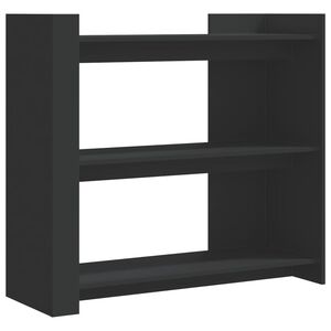 vidaXL Mesa consola de madera de ingenier&iacute;a negra 100x35x90 cm