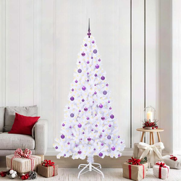 vidaXL &Aacute;rbol de Navidad artificial con 300 LED 210 cm PVC y Acero