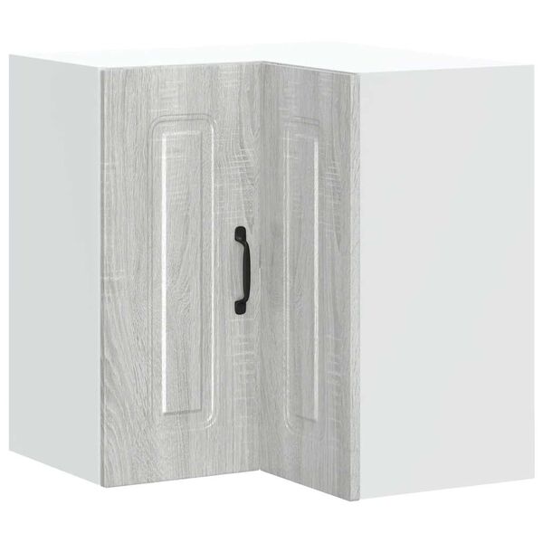 vidaXL Armario de cocina de esquina de pared Kalmar gris sonoma