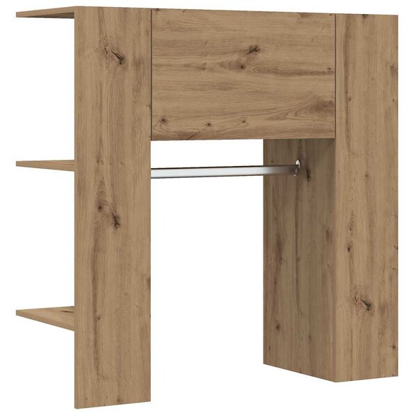 vidaXL Mueble recibidor madera ingeniería roble artesanal 97,5x37x99cm