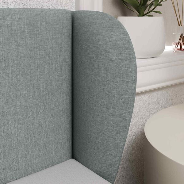 vidaXL Oreja de cabecero Gris claro 40 x 23 x 6 cm tela