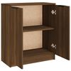 vidaXL Aparador de madera contrachapada marrón roble 60x30x70 cm