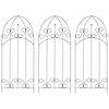 vidaXL Soporte para plantas trepadoras 3 uds hierro negro 40x100 cm