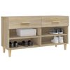 vidaXL Mueble zapatero madera contrachapada roble Sonoma 102x35x55 cm