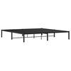 vidaXL Estructura de cama sin colch&oacute;n metal negro 193x203 cm