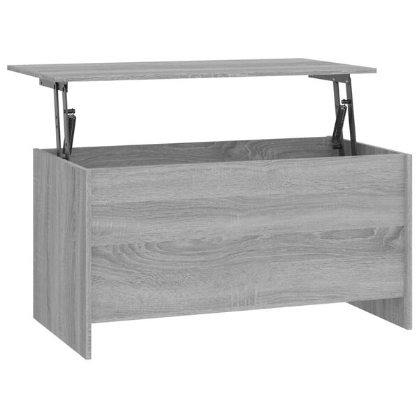 vidaXL Mesa de centro madera ingenier&iacute;a gris Sonoma 102x55,5x52,5 cm
