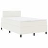 vidaXL Cama Box Spring LED Crema y 120 x 190 cm Tela de Pana