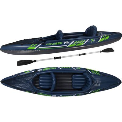 441945 XQ Max Kayak Cruiser X3 azul y verde 342x76x32 cm