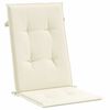vidaXL Coj&iacute;n silla de jard&iacute;n respaldo alto 4 uds tela crema 120x50x2cm