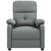 vidaXL Sillón reclinable de tela gris oscuro