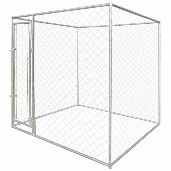 vidaXL Perederas Plateado 192 x 192 x 195 cm Acero galvanizado