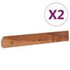 vidaXL Mueble de TV de pared madera maciza de teca 180x30x30 cm