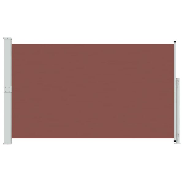 vidaXL Toldo lateral retr&aacute;ctil de jard&iacute;n marr&oacute;n 180x300 cm