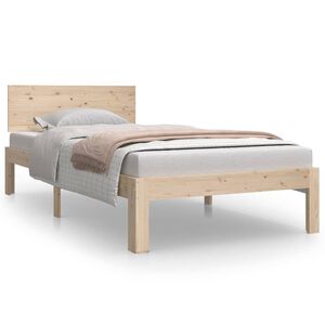 vidaXL Estructura de cama individual sin colch&oacute;n 90x190 cm