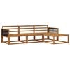 vidaXL Conjunto de sof&aacute;s de exterior 4 uds. Natural