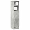 vidaXL Mueble de baño con portarrollos gris hormigón 20,5x22x90 cm
