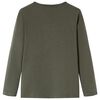 Camiseta infantil de manga larga caqui 116