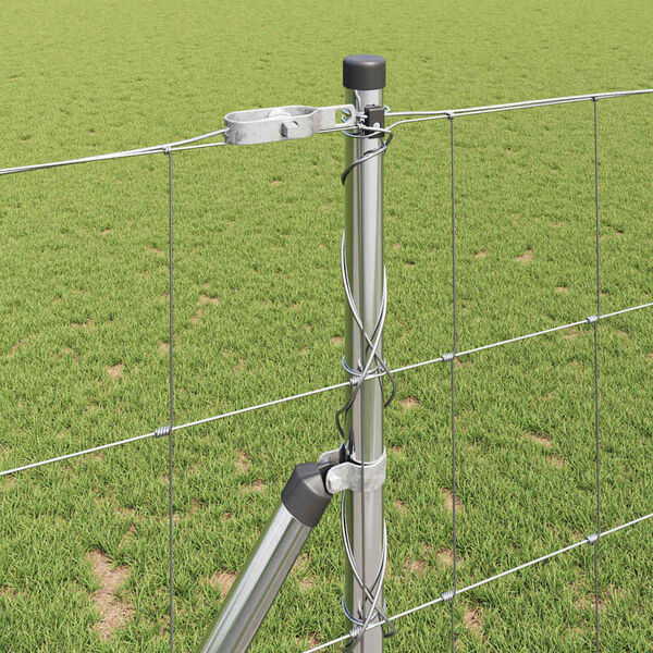 vidaXL Poste de Valla Galvanizado 25 x 1,2 m Acero