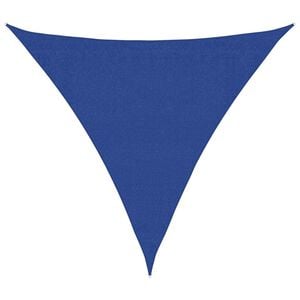 vidaXL Toldo de vela triangular HDPE azul 160 g/m&sup2; 3,6x3,6x3,6 m