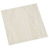 vidaXL Tableros de Suelo Blanco Crema 5,11 m&sup2; 55 uds. PVC