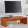 vidaXL Soporte de monitor madera maciza pino marr&oacute;n cera 50x27x15 cm