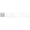 vidaXL Perrera exterior con toldo acero galvanizado plata 12x12x2,5 m
