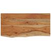vidaXL Estante pared rectangular madera acacia borde vivo 40x20x3,8 cm