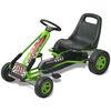 vidaXL Kart con pedales asiento ajustable verde