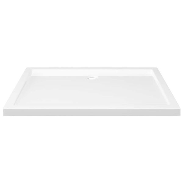 vidaXL Plato de ducha rectangular ABS blanco 70x100 cm