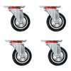 vidaXL Ruedas giratorias 4 unidades 75 mm