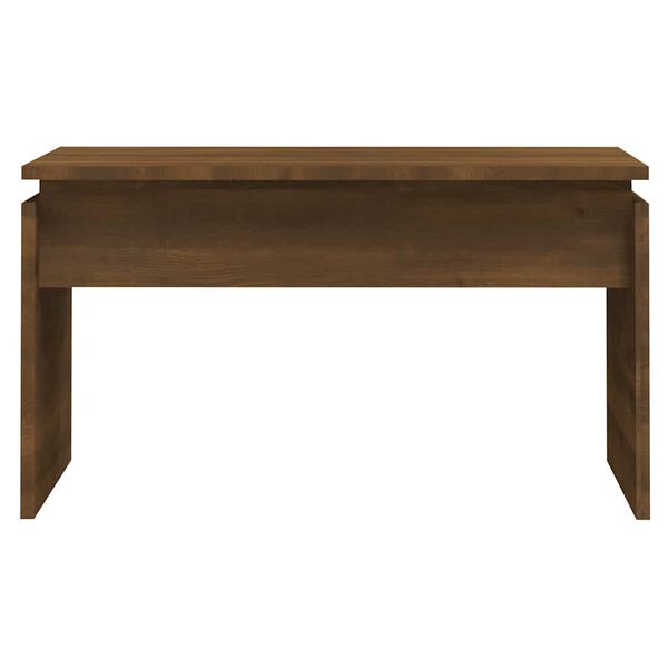 vidaXL Mesa de centro madera contrachapada roble marr&oacute;n 68x50x38 cm