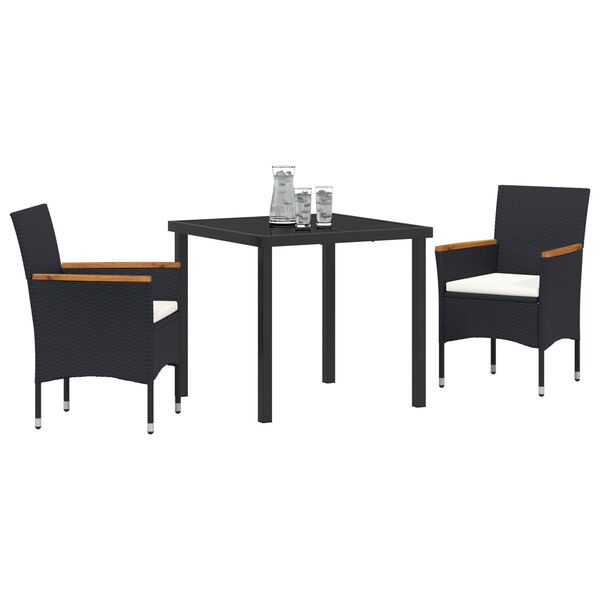 vidaXL Conjunto de Comedor de Jard&iacute;n 5 pcs Gris rat&aacute;n sint&eacute;tico