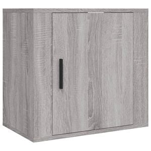 vidaXL Mesita de noche de pared gris Sonoma 50x30x47 cm