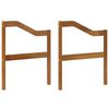 vidaXL Descansabrazos 2 pcs Natural 59 x 4 x 73 cm