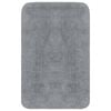 vidaXL Conjunto de alfombrillas de ba&ntilde;o de tela 3 piezas gris