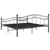vidaXL Estructura de cama sin colchón metal negro 160x200 cm
