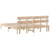vidaXL Estructura de cama Marr&oacute;n 180 x 200 cm Madera maciza de Pino